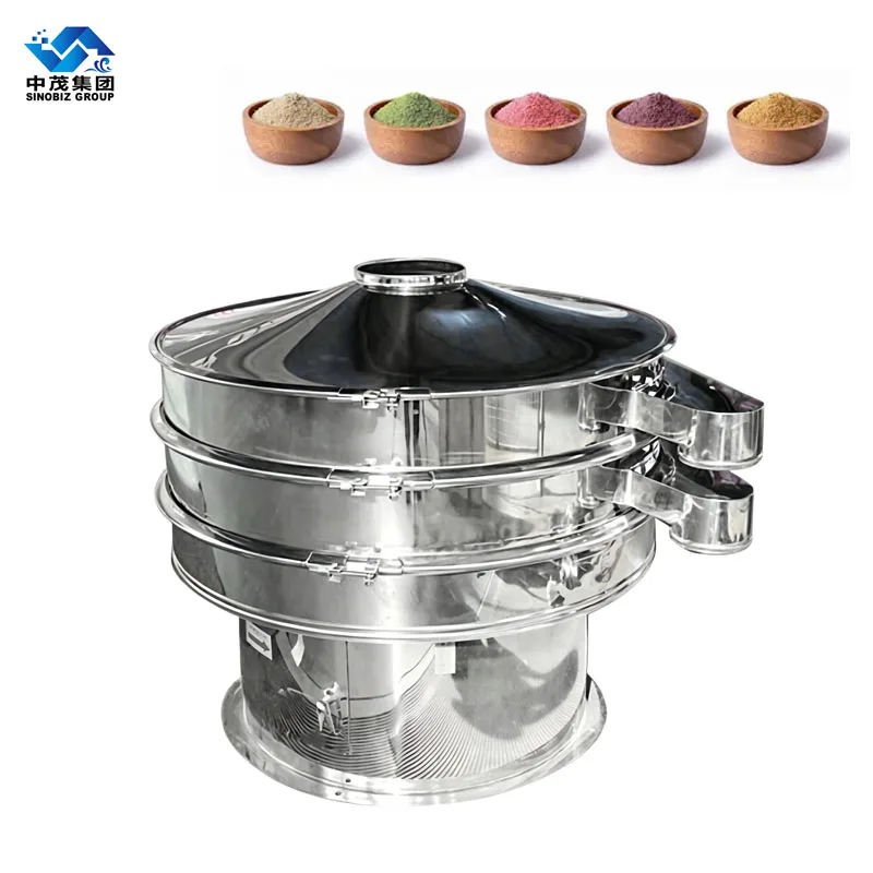 Cocoa Powder Fish Meal Vibro Sifter Chocolate Powder Automatic Round Vibrating Screen Separator Rotary Sieve
