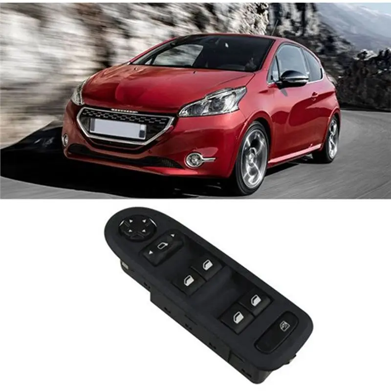 A82M-Power Window Mirror Control Switch Button Electric For Peugeot 208 308 2008 408 Part Numbers 96666289ZE 98060866ZE