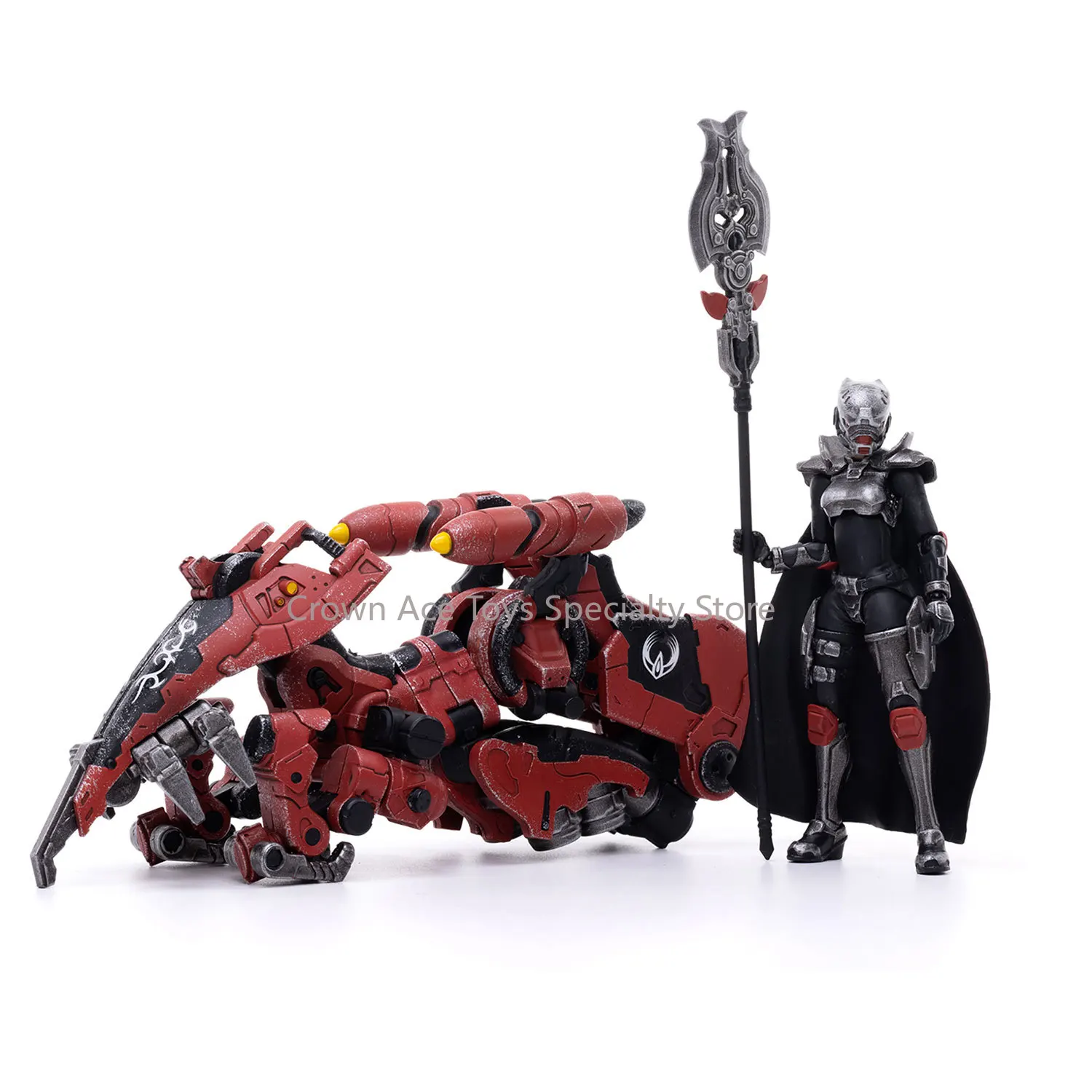 JOYTOY Battle for The Stars 1/18 Action Figures Anime 15cm Saluk Flame Dragon Cavalry Crimson Shadow Model Trendy Toys Gift Doll