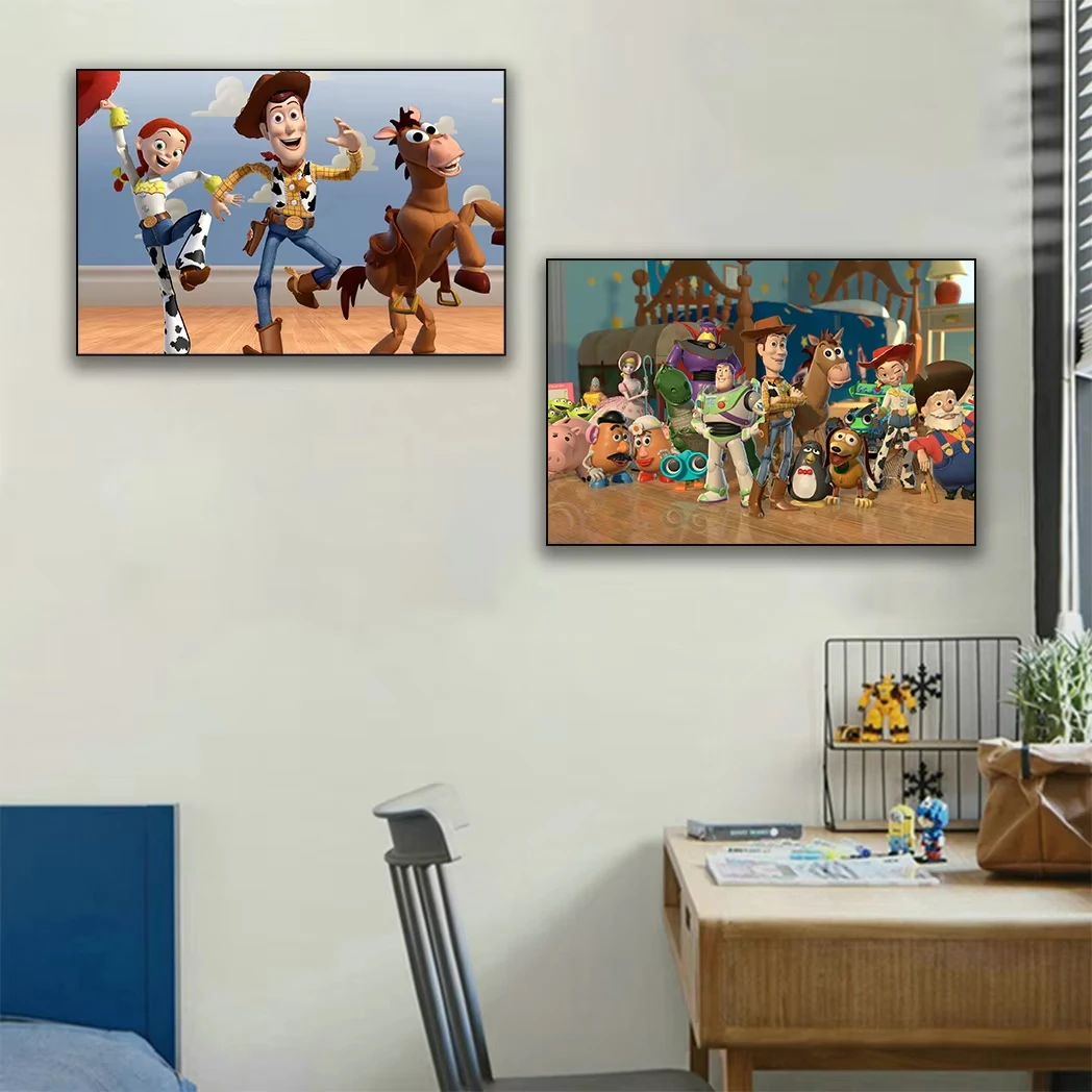 MINISO Marvel Toy Story Movie Poster Home Decor Soggiorno Ambiente caldo Tela Pittura per bambini Camera da letto Wall Art Poster Regalo