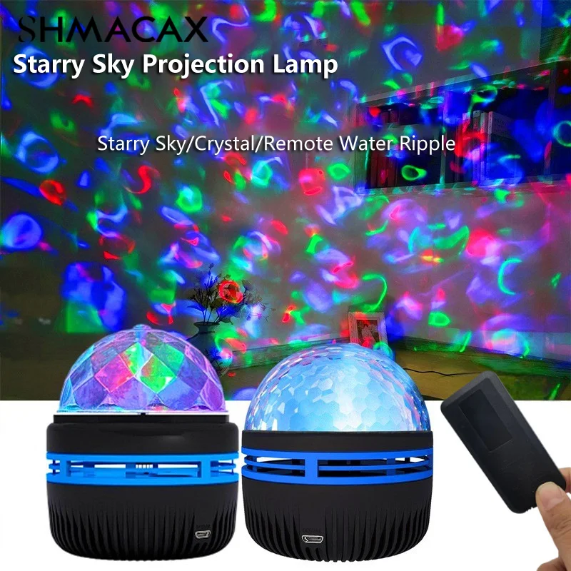 Night Light USB Starry Sky Projection Starry Galaxy Projector Room Decoration Magic Ball Lamp