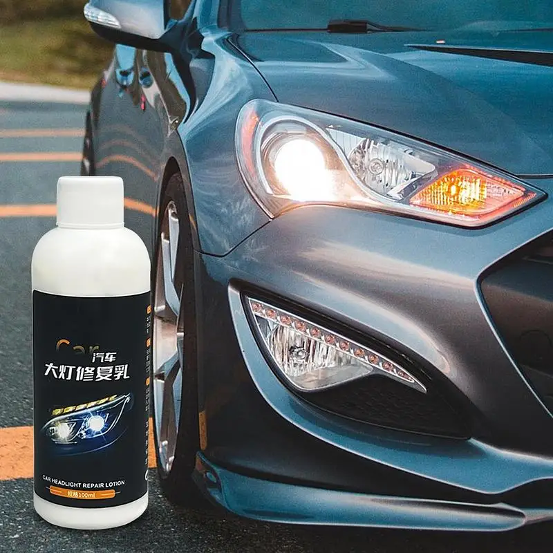 

Паста для полировки фар автомобиля, 100 мл, паста для ремонта царапин, средство для удаления пятен для грузовика, автофургона, мотоцикла, восстановление выхода света и луч