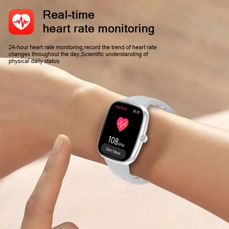 الأصلي LIGE ساعة ذكية مساعد صوتي بلوتوث دعوة معدل ضربات القلب شحن مغناطيسي النساء الرجال ساعة ذكية وسائط رياضية متعددة #3