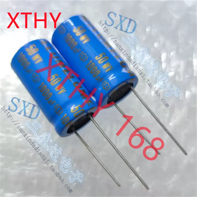 50V1000UF 1000UF50V Blue Robe original ELUM non-polar NP audio divider capacitor 16 * 30