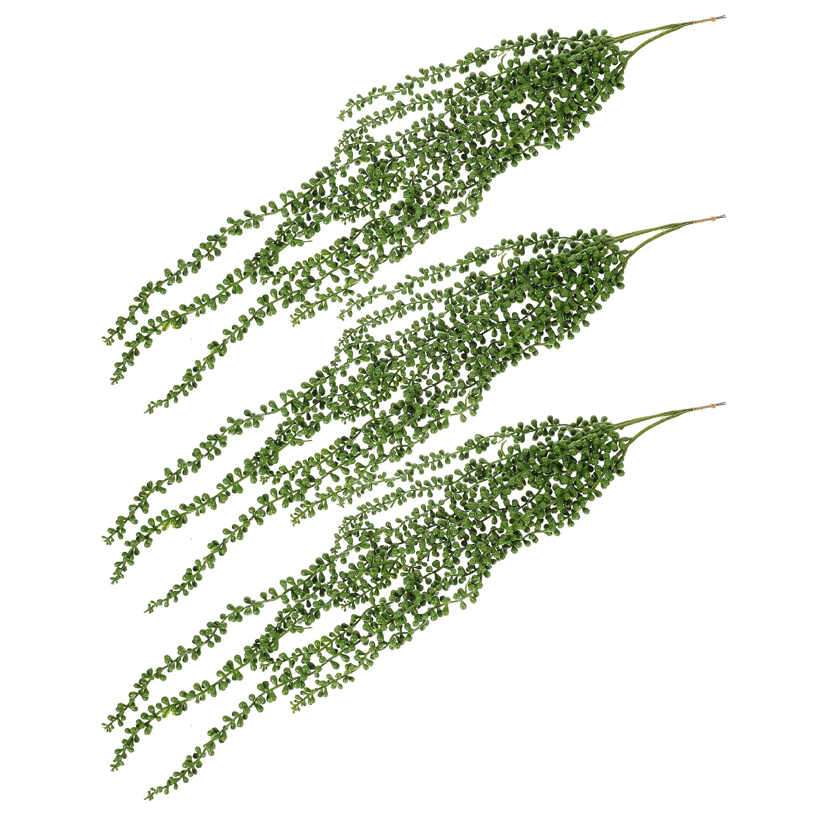 

3pcs Artificial Hanging Plants Lifelike Fake String Of Pearls Plant Realistic Succulents For Indoor Outdoor Decor Greenery Wall