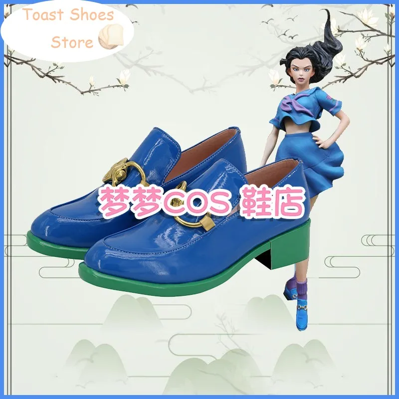 Anime Jojo'sbizarread venture Yamagishi Yukako Cosplay Schuhe Pu Lederschuhe Cosplay Prop Halloween Boot Kostüm Requisite