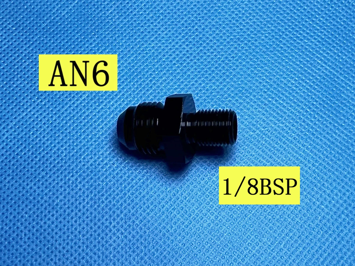 Male 1/8'BSP 1/8 BSP BSP1/8 to 6AN AN6 AN 6 Male Adapter Fitting
