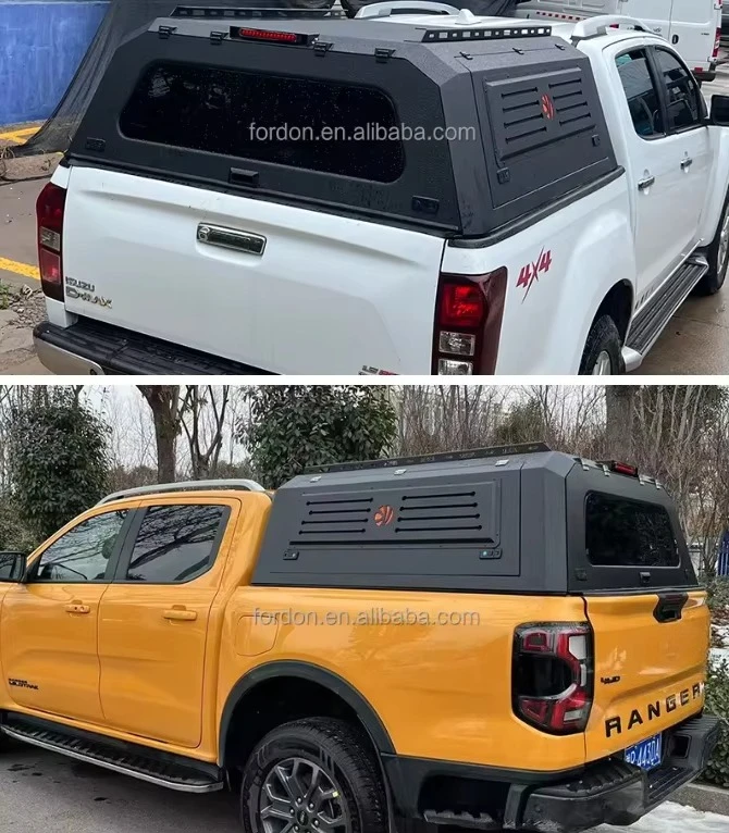 

Truck Camper Manganese Steel Hardtop Canopy for 4X4 Pickup Trucks Locking Function Universal Fit NP300 Compatible