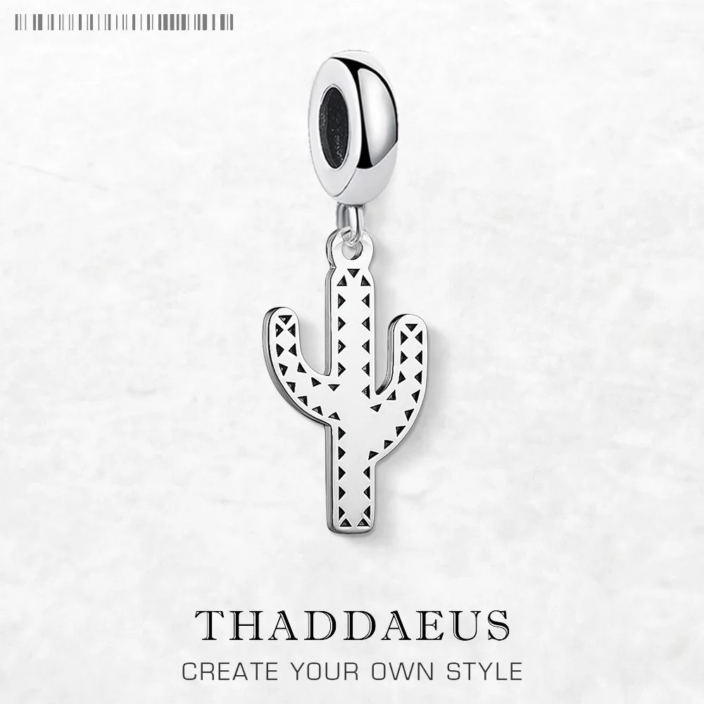 

Dangle Charm pendant Cactus For Women Men 925 Sterling Silver 2022 Ethnic Pendant Lucky Gift