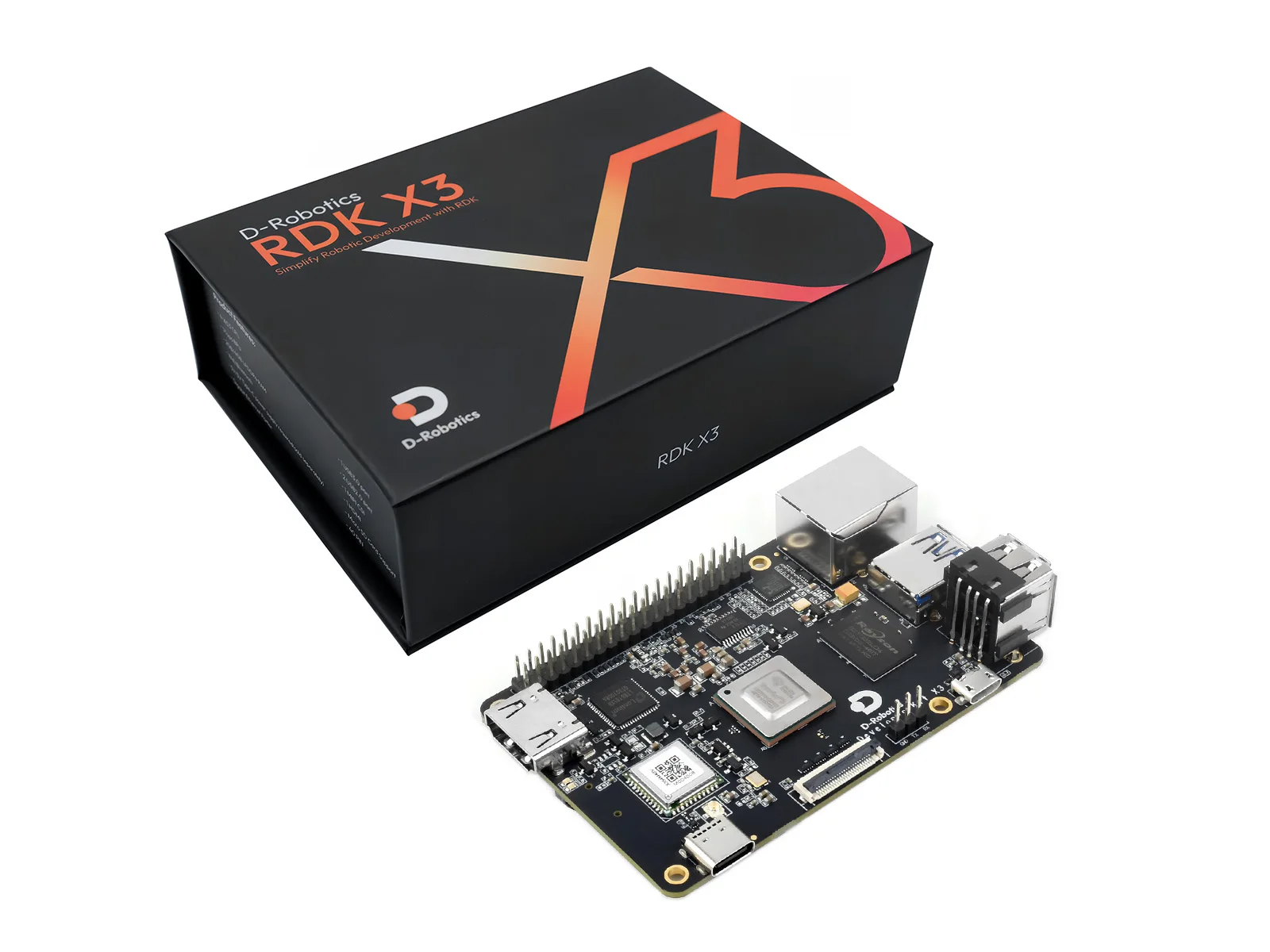 Placa de desarrollo Waveshare D-Robotics RDK X3, procesador ARM Cortex-A53 de cuatro núcleos, inferencia de borde 5Tops, opciones para 2GB/4GB