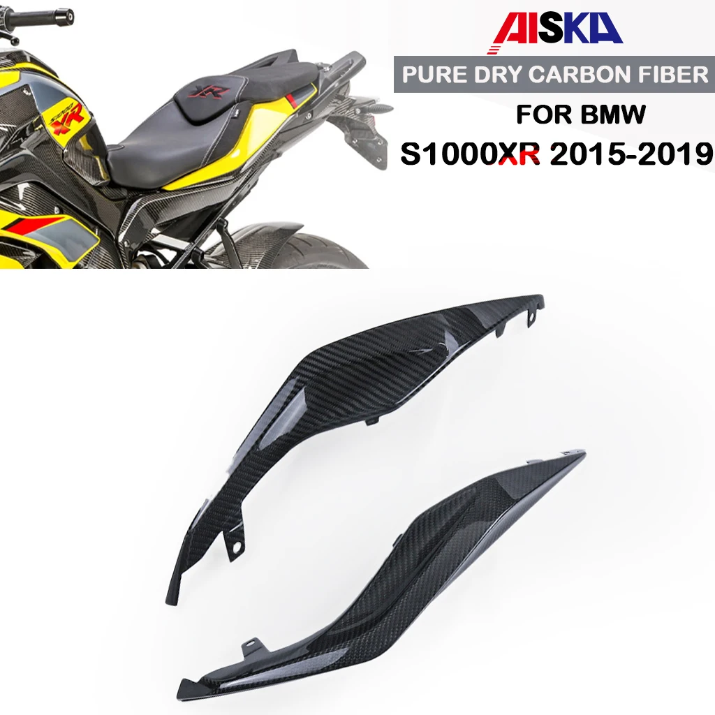 

Сухое углеродное волокно 3K для BMW S1000XR 2015 2016 2017 2018 2019, аксессуары для мотоциклов, боковые панели заднего сиденья, пластины обтекателя