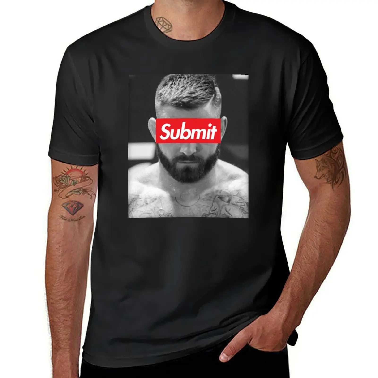 Gordon Ryan Submit T-Shirt vintage anime mens t shirt