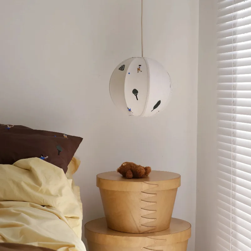 Nordic Park handgemachte dreidimensionale Stickerei Kinderzimmer Kronleuchter mittelalterlich