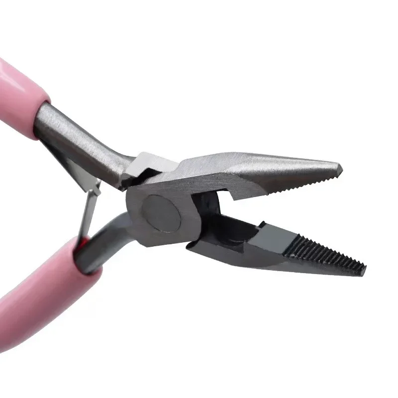 مجموعة كماشة يدوية الصنع للمجوهرات متعددة الوظائف - كماشة صغيرة مائلة بنقطة أنف مستديرة للصياغة #3