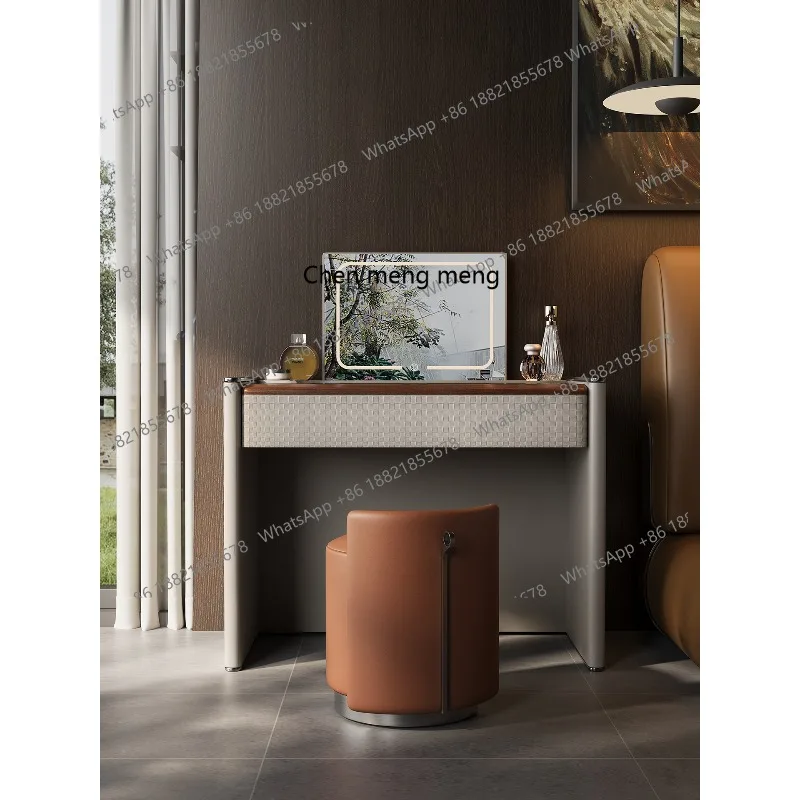 

Итальянский минималистичный комод, умный электрический подъемный скрытый зеркальный светильник, роскошный туалетный столик для хранения