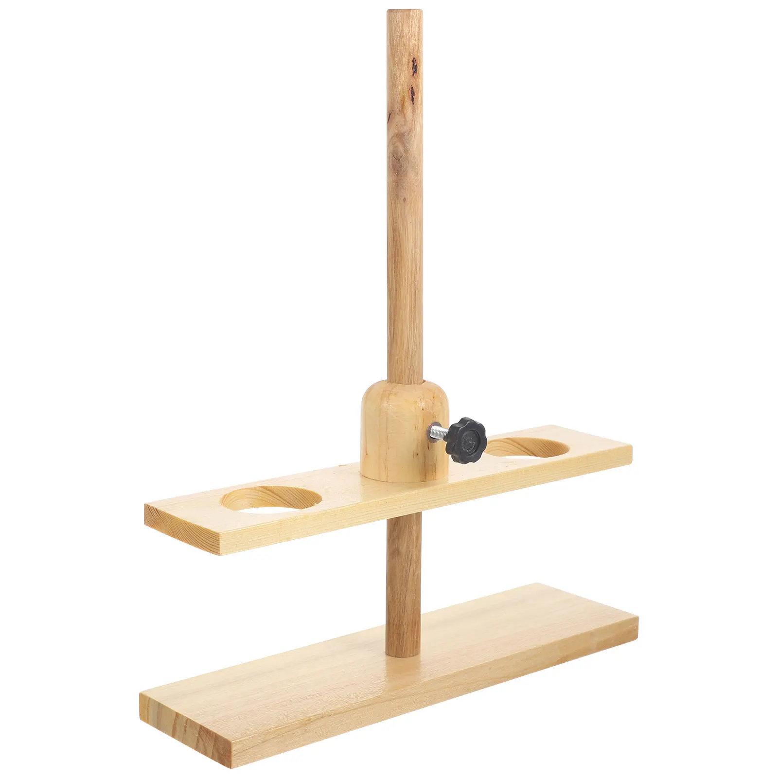 

Double Hole Funnel Bracket Wooden Lab Stand Random Color Teaching Equipment Experiment Supplies Laboratory Clamp Student Tools