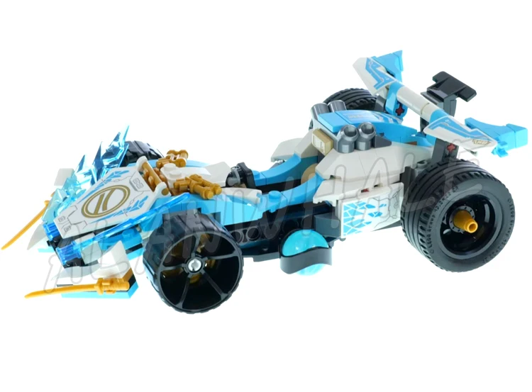 327pcs Shinobi Dragons Rising Zane's Dragon Power Spinjitzu Spinning Race Car 88081 Building Block Toys Compatible with Model