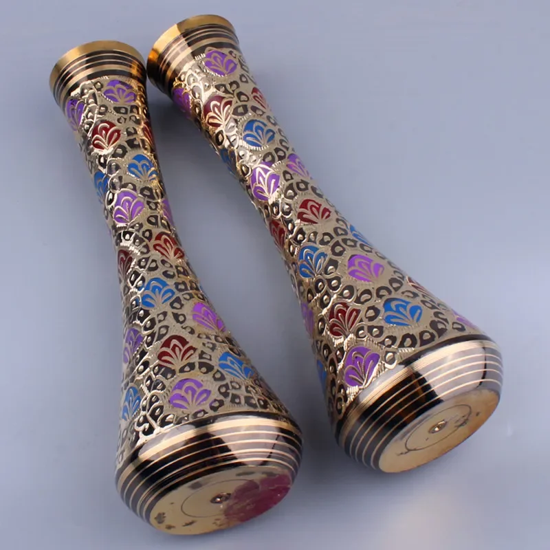 

#Vase, Modern Fashion Craft, Gift Decoration Art, Classical Antique 12 inch Thin necked Copper Vase