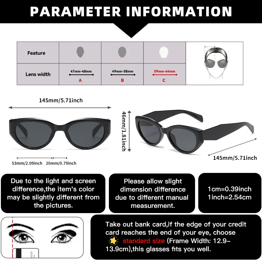 1 قطعة نظارات الموضة النسائية الجديدة عالية الجودة نمط عين القط فريد المرقعة Y2K مهرجان الموسيقى العصرية الساخن فتاة هدية عيد ديل
