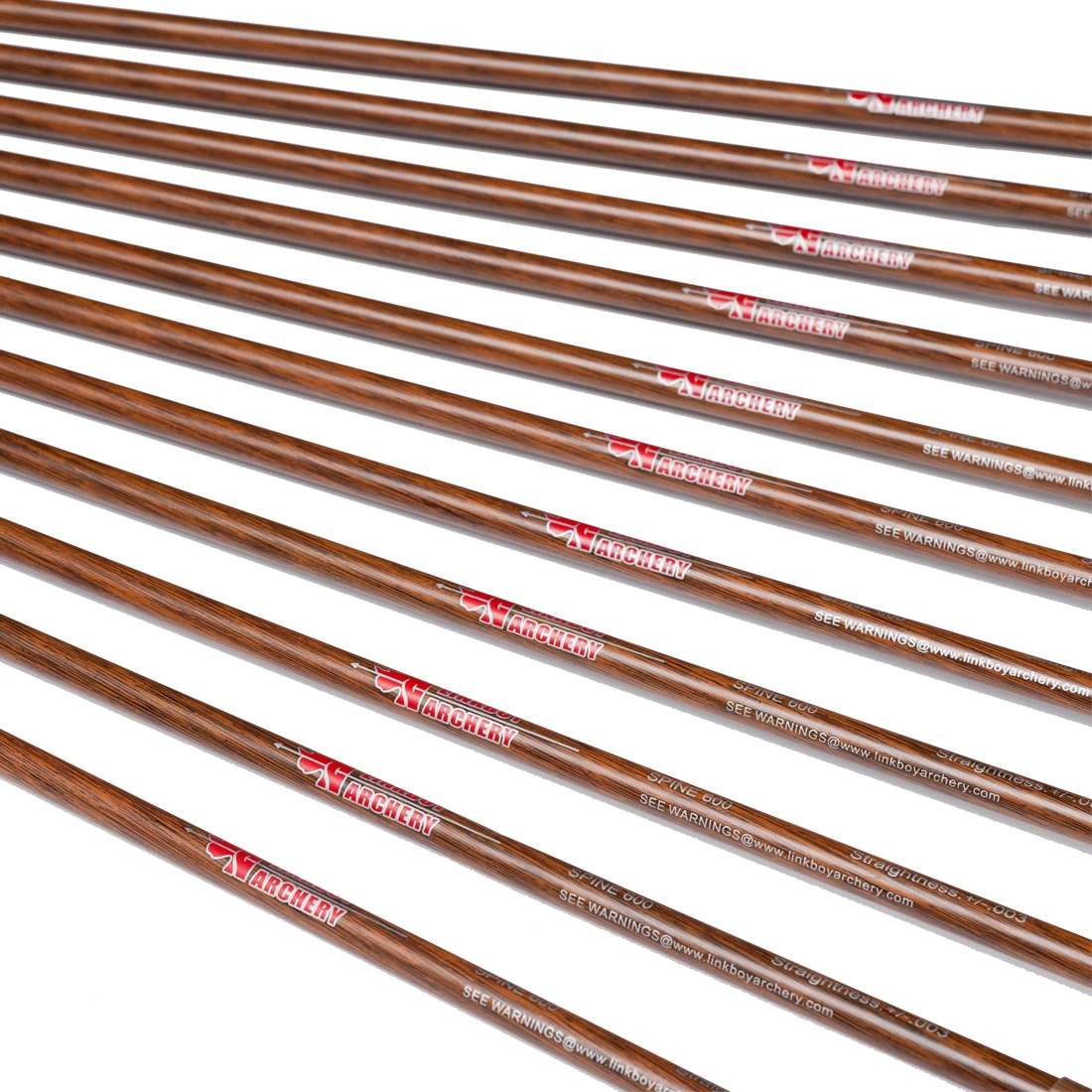 Pure Carbon Wood Skin Arrows, Compound Bow, Archery Bow, Hunting Accessories, Shooting, Spine 300 -900, ID6.2, 32 