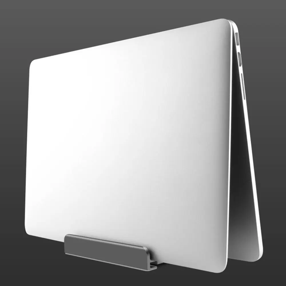 

1/2/3 Slots Vertical Laptop Stand Adjustable Space-Saving Aluminum Laptops Holder Stable Anti-slip Desktop Notebook Dock Tablet