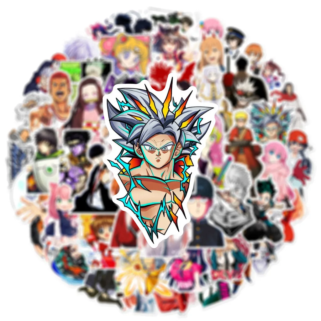 50PCS Neue Anime Mixed Collection Wasserdichte Graffiti Aufkleber für Helm Fahrrad Hand Konto Bleistift Fall Aufkleber