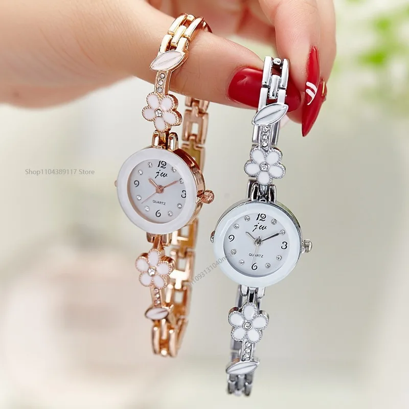 Ladies's Wristwatch Alloy Rhinestone Luxury  Watch for Women Casual Quartz Bracelet Watch Relogio Feminino Часы Женские