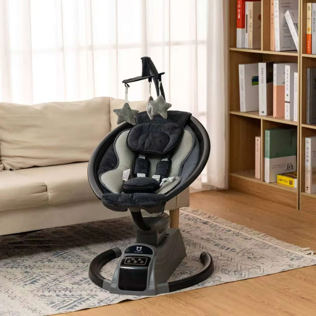 Baby Electric Rocking Cradle Soothing  Sleeping Baby Rocking  Electric Baby Cradle Chair