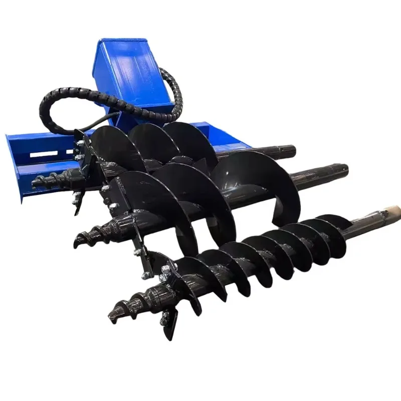 

【Best-selling】High Efficiency Mini Skid Steer Loader Attachments Parts Earth Auger Heavy-Duty Drilling Machine For Mini Loader
