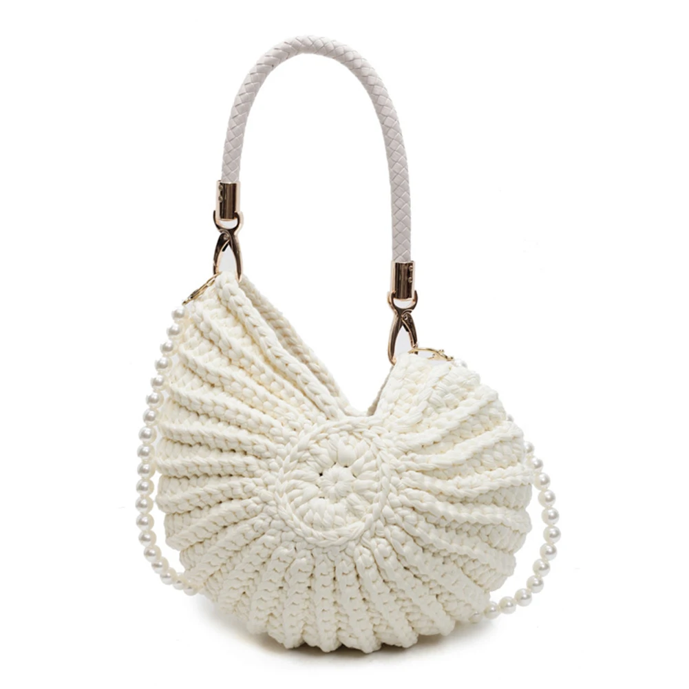 

Handwoven Seashell Women Beach Shoulder Bag Multifunctional Summer Boho Clutch Novelty Small Handbags for Vacation Travel