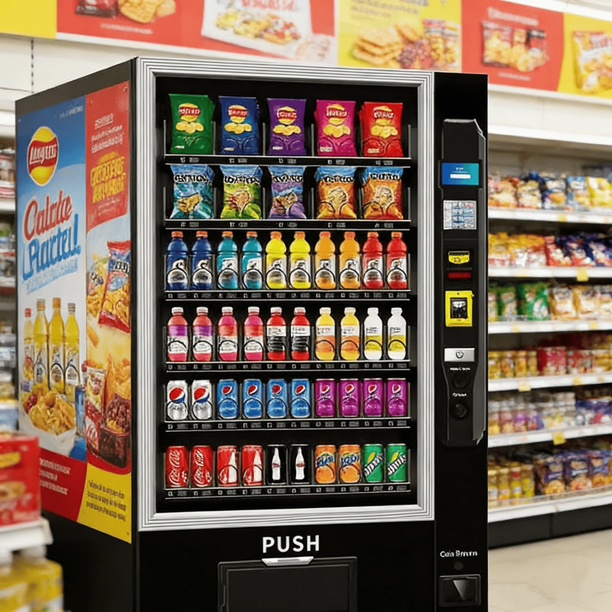 Hot Selling 24 Hours Large Capacity Customized Automatic Combo Snacks Drinks Food Vending Machine