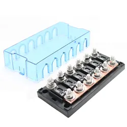 Bolt-Down Studs 6Way Fuse Box 48V 100A ANM MEGA Inline Fuse Holder
