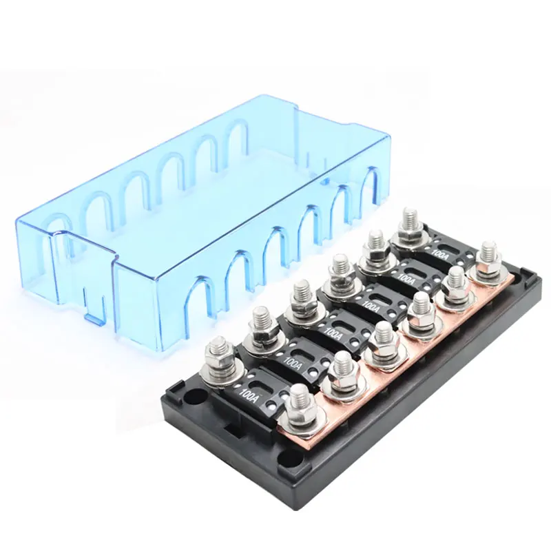Bolt-Down Studs 6Way Fuse Box 48V 100A ANM MEGA Inline Fuse Holder