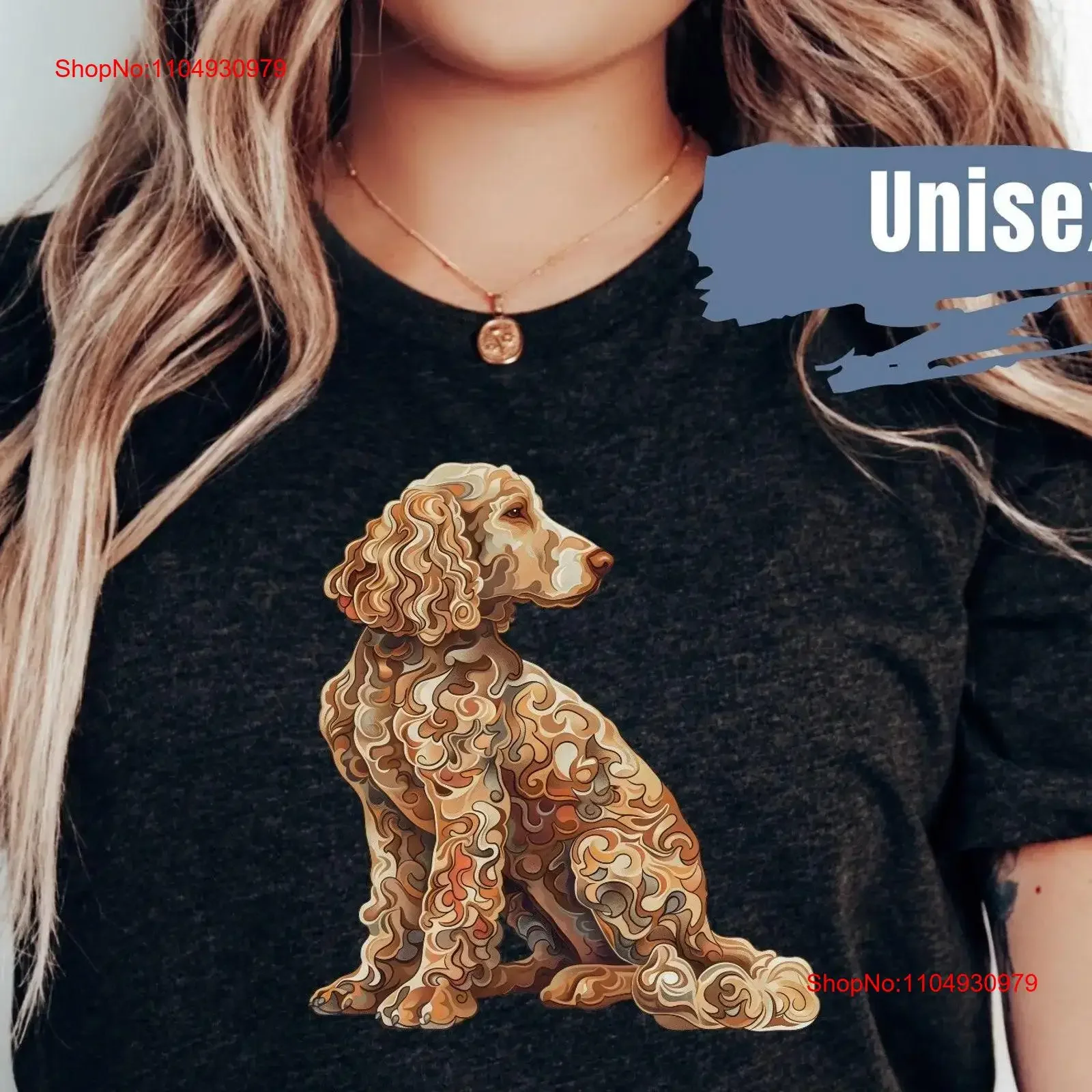 

Cute Poodle T Shirt Folk Art Style Standard Dog Lover Mom vintage Washed Stretched Versatile graphic Slightly Soft homme Unisex