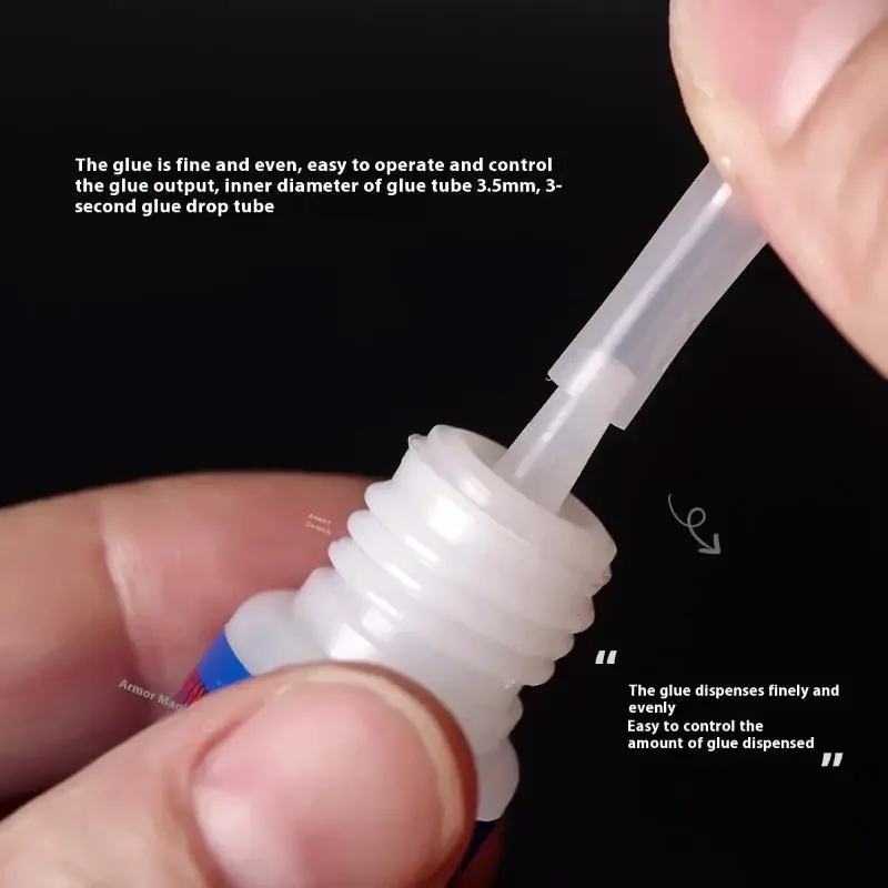 100Pcs Nail Glue Sealant Joint Filling Dropper Plastic Superfine Glue Bottle Tips Extender Precision Applicator Accessories