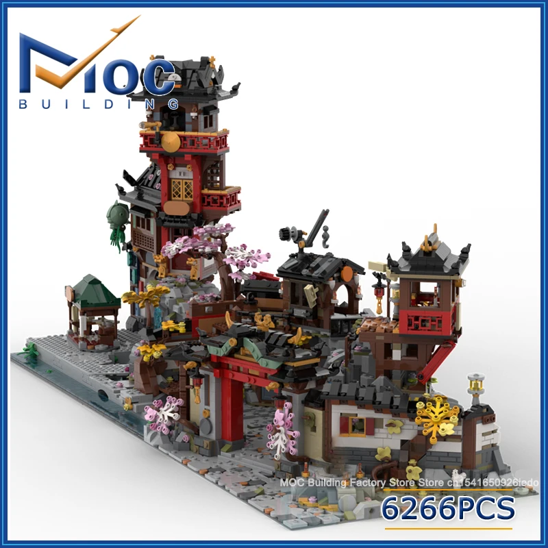 MOC Building Blocks Classic Movie Game Scene City Old Town Model DIY Assemble Bricks Collection Display Toys Creative Xmas Gifts