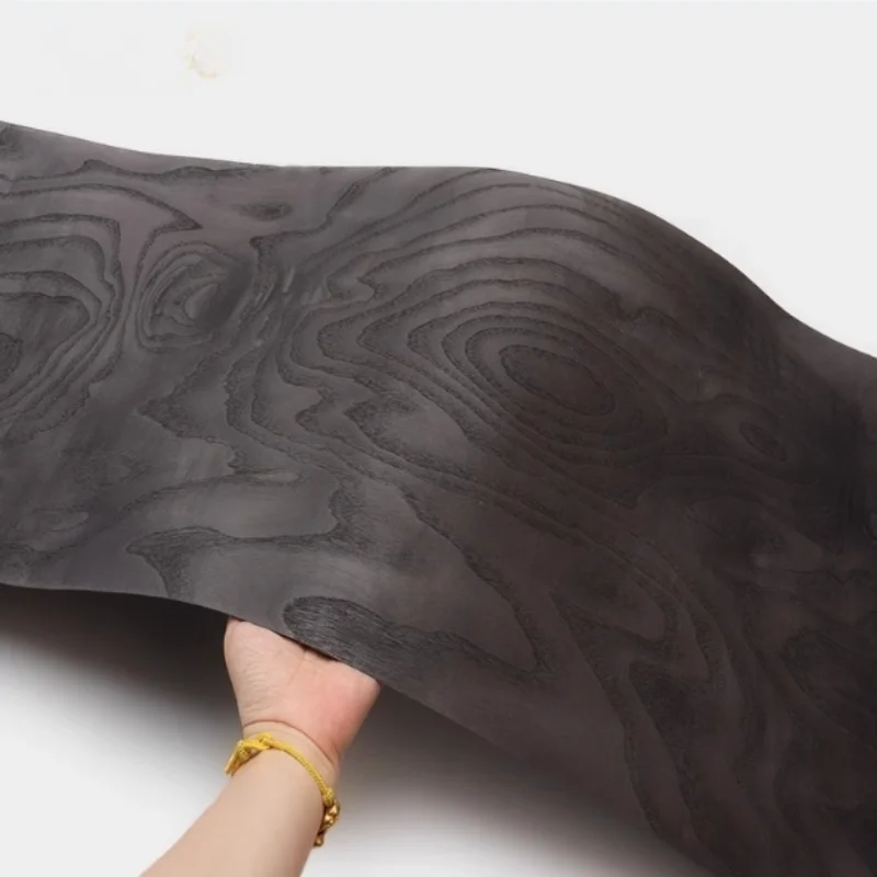 3Color Black Stained Ash Wood Veneer Sheets for Furniture Cabinet Door Surface DIY Projects Panels Veneer L: 2.5Metersx350x0.3mm
