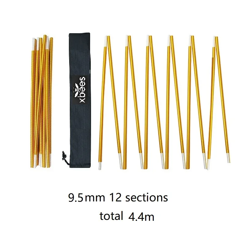 (2 teile/para) Xbees Camping Zelt DIY Ersetzen Legierung Zelt Stange Zelt Stange 8,5mm 9,5mm 11mm – Detail 10