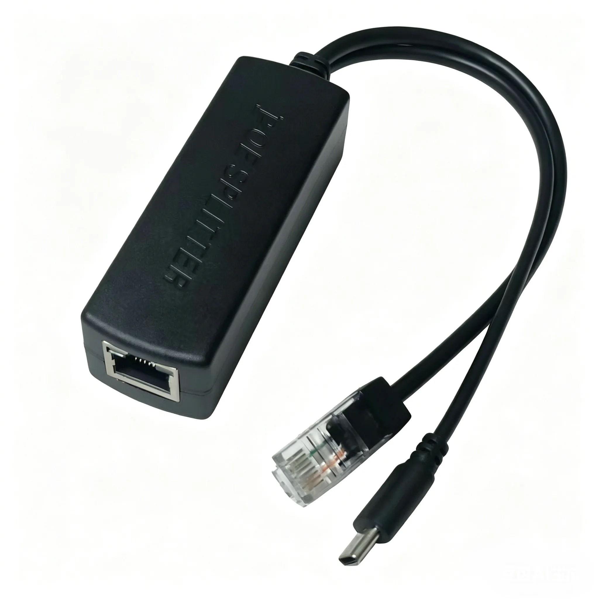 10/100Mbps POE Splitter Type-C 48V to 5V Standard Output 5V 2A Isolated Cables For CCTV Cameras Compliant with IEEE802.3af/at