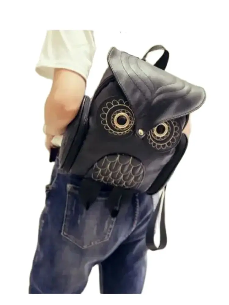 1pcs/lot Cute Owl Fashion Backpacks Cartoon owl Women Backpack Softback School Bags Teenage Backpacks 4colors