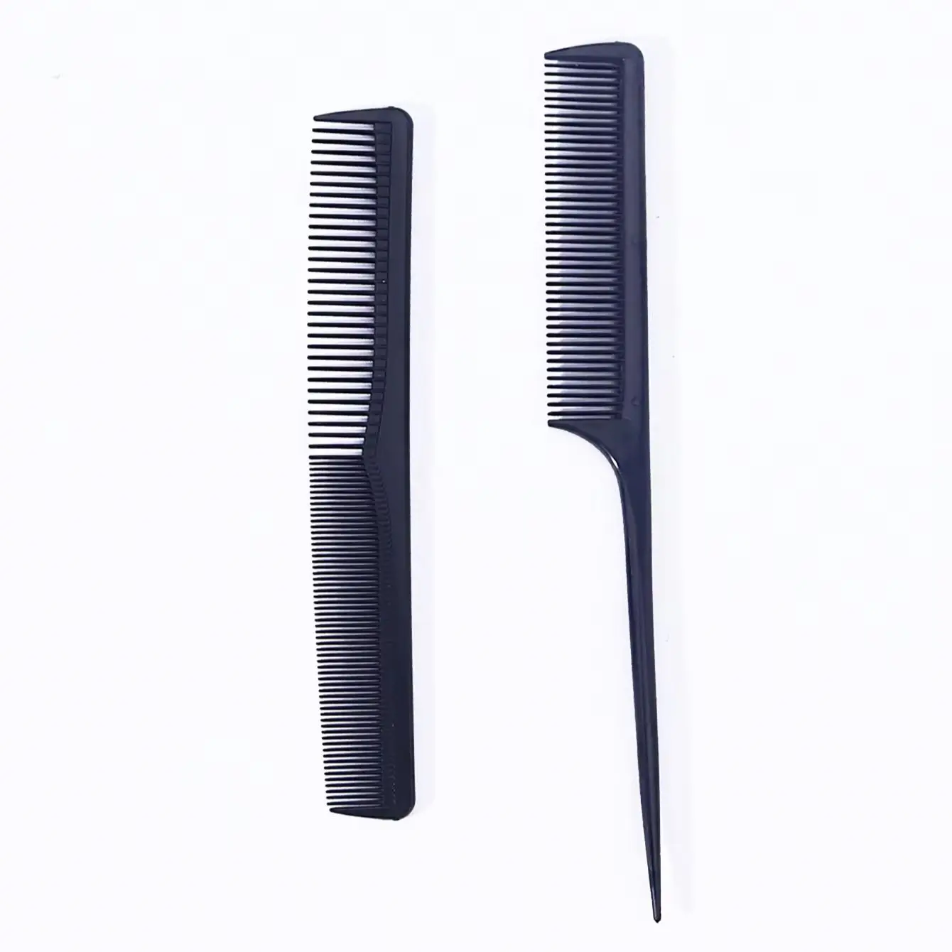 Set di pettini a denti fini in fibra di carbonio da 2 pezzi, materiale PP durevole, adatto a tutti i tipi di capelli Speciale per parrucche di capelli veri