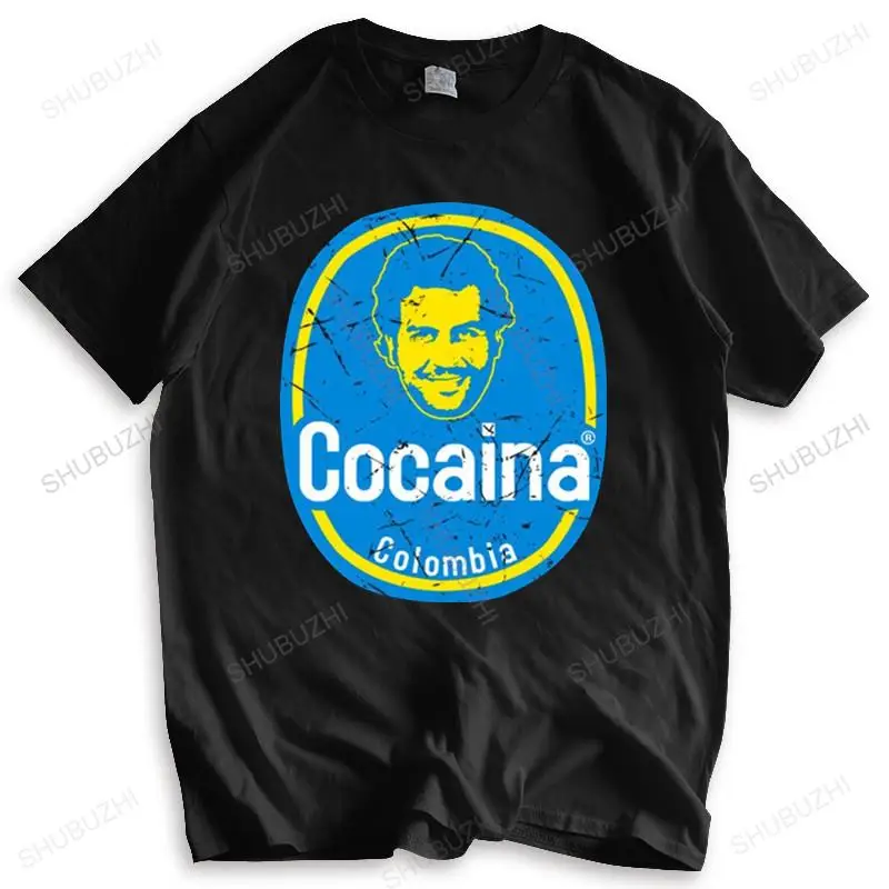 Mens summer cotton tshirt loose tops Pablo Escobar Plata O Plomo Colombia Kartel COCAINA T-SHIRT unisex tee-shirt fashion tees