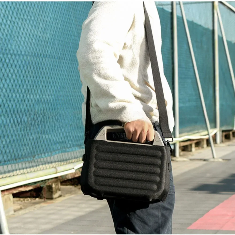 

For EcoFlow River 2 Speaker Storage Bag With Shoulder Strap Waterproof EVA Hard Shell Protective Travel Case Speaker Accessories