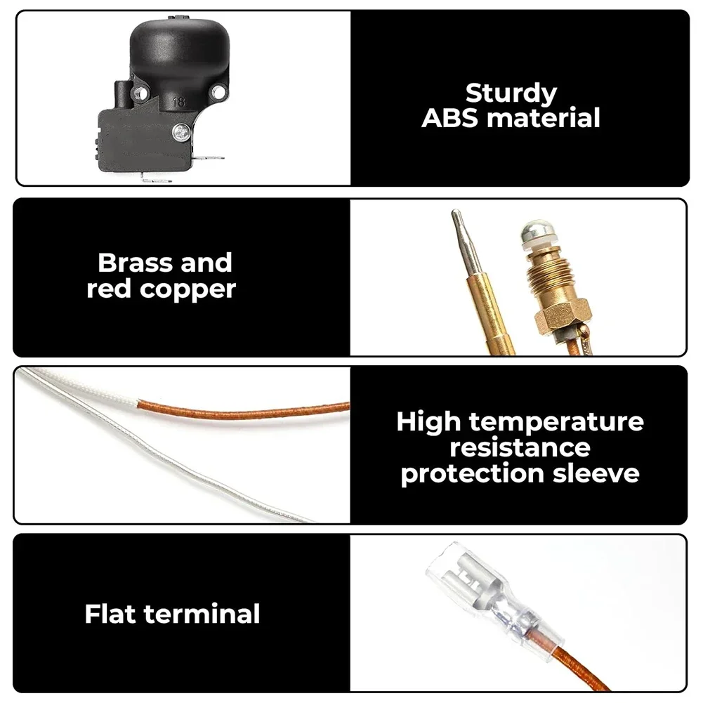 Propane Heater Accessories Repair Kits Automatic Shut-off Tip-over Protection Versatile Compatibility Automatic Shut-off Valve