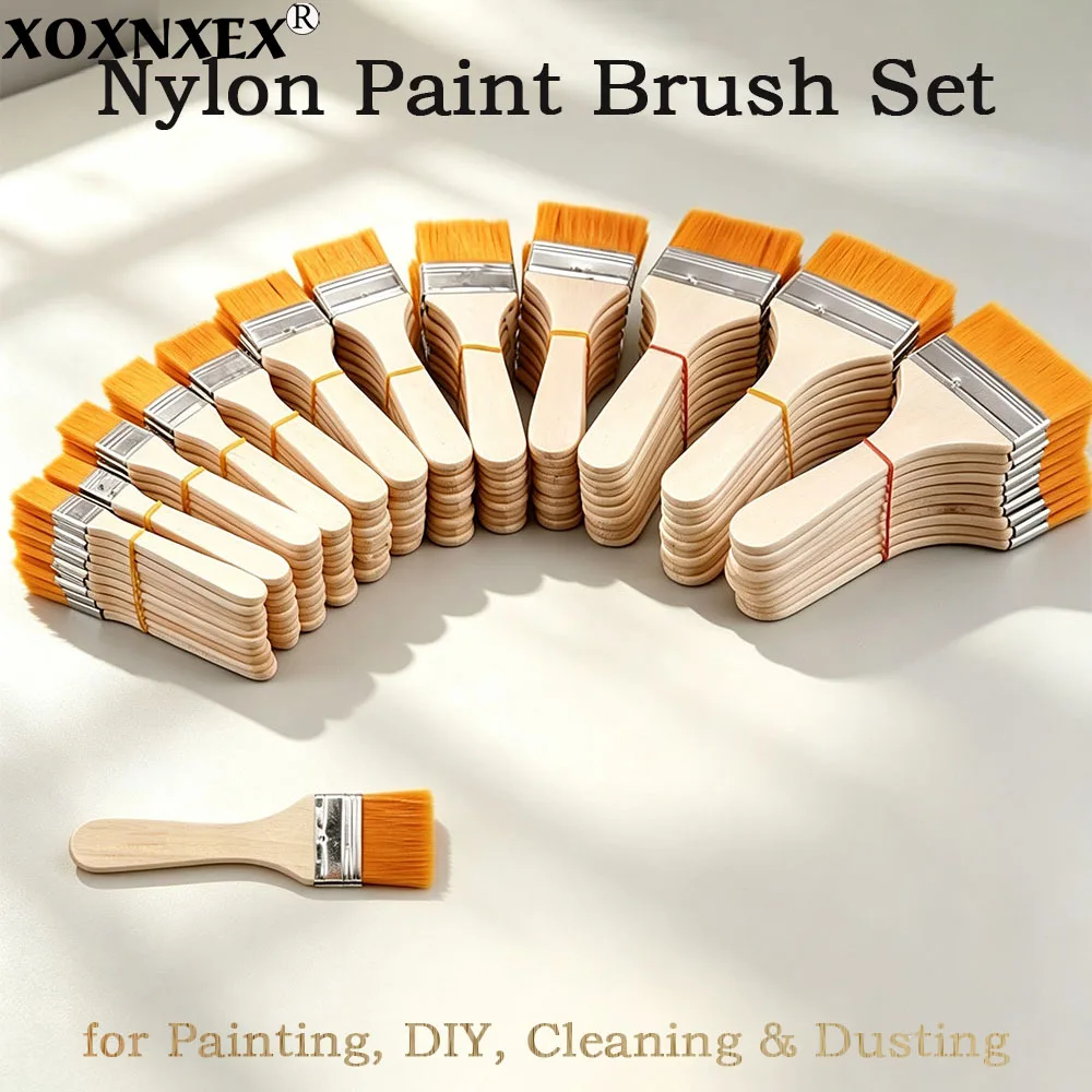High quality nylon Mao Banshua oil paint brush artists BBQ brush for painting art Easy To Clean wooden cleaning brush