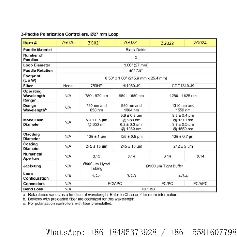 Mechanical Three-Ring Polarization Controller PM Fiber Polarization Controller 1550nm Customizable Optical Experiment Component