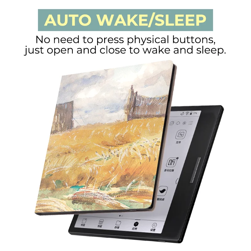 Magnetic Cover For ONYX BOOX Page and Go Color 7 Book Case For Leaf 3c and Leaf3 with Auto Wake Up Ultra Thin Smart Function