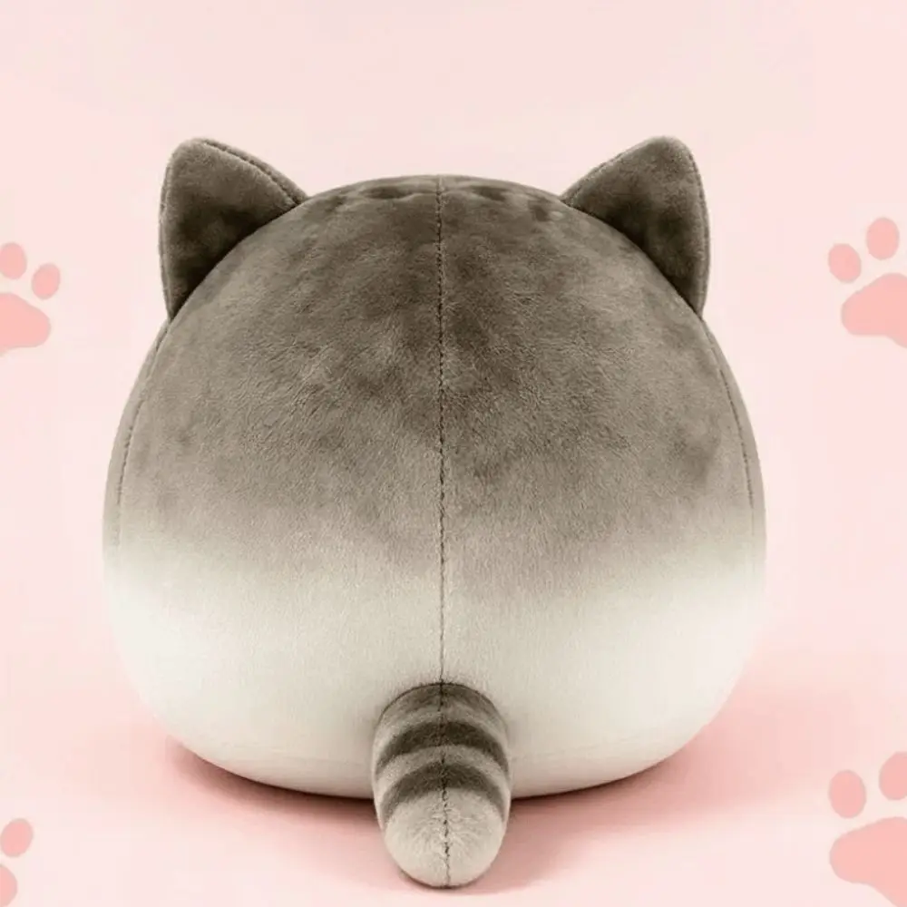 Cute Round Chubby Tabby Meme Cat Pillow Soft Fluffy Crispy Angle Cat 15/25/35/45cm Cartoon Cat Animal Gift
