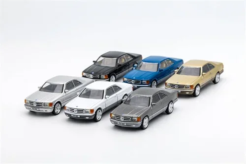 DCT-500SECモデルカー、ゴールド、シルバー、グレー、ホワイト、ブラック、1:64