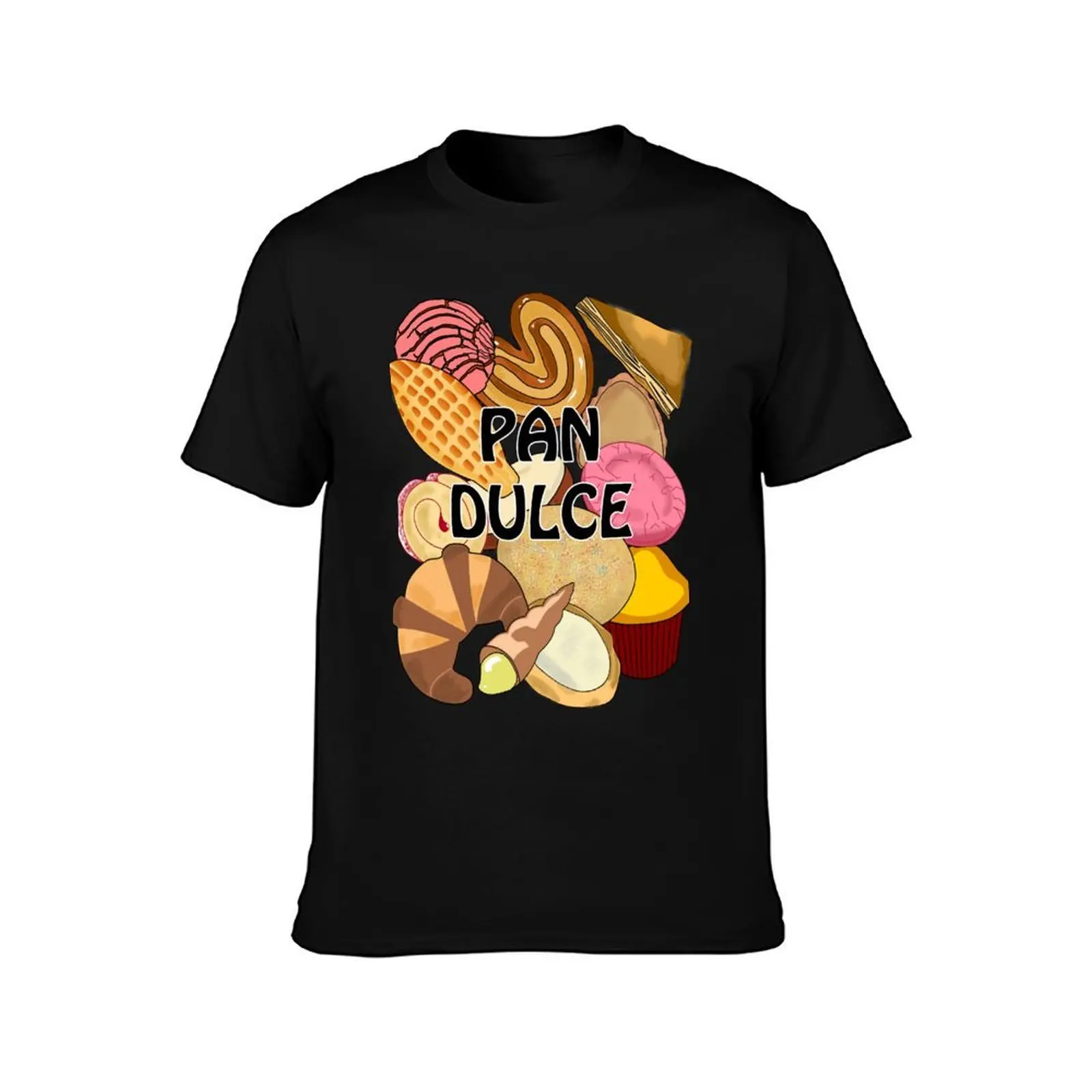 Pan Dulce Conchas Mexican Sweet Bread Pastry Bakery T-Shirt, Summer Casual Cotton Tee, Oversized Streetwear Tops, 100% Cotton